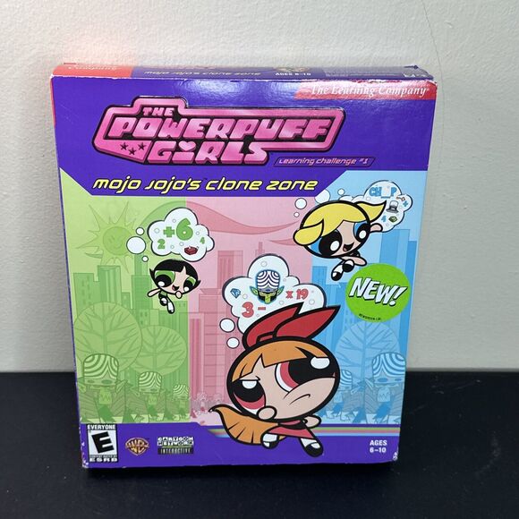 Powerpuff Girls Learning Challenge 1 Mojo Jojo's Clone Zone PC Game 2002 SEALED - Picture 1 of 5